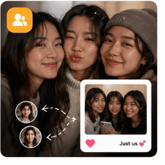 Share with Your Circle — Create private groups for your besties, family, or college crew. Share moments that stay just between you.